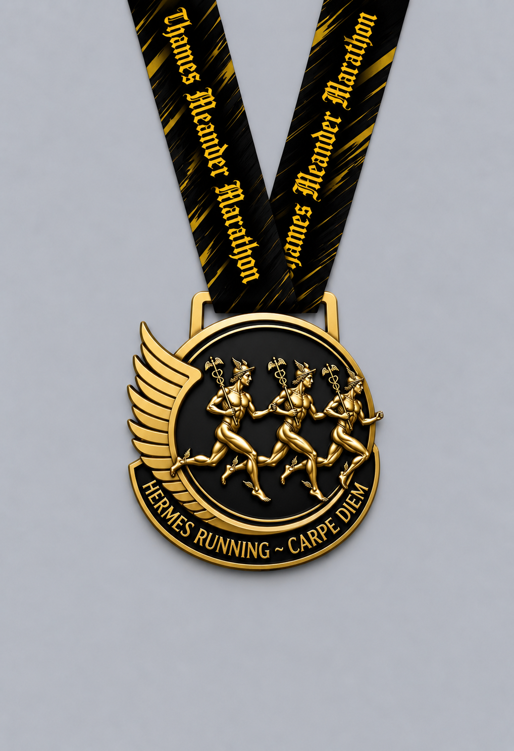 Bespoke running medal — Thames Meander Marathon