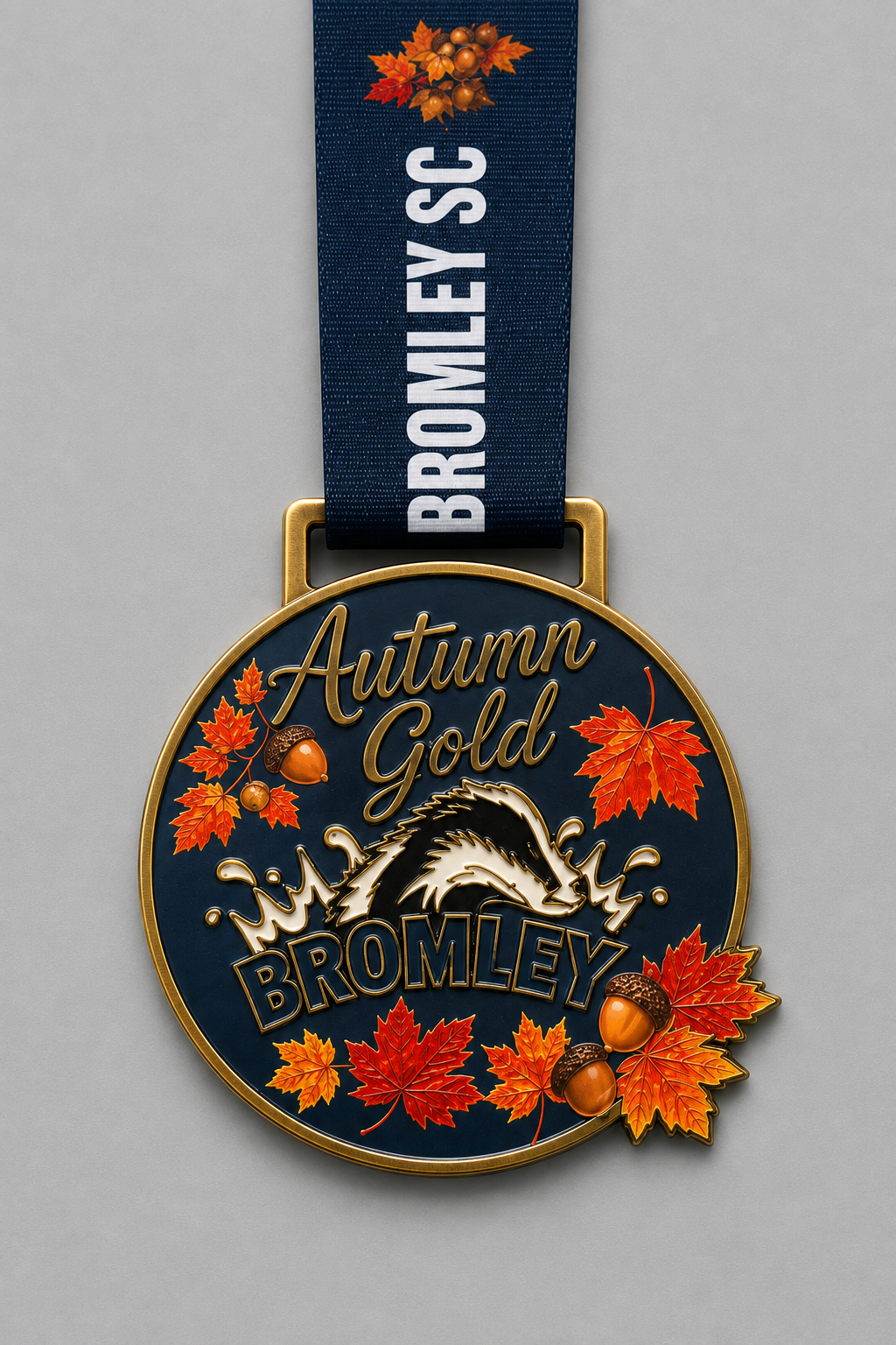 Bespoke swimming medal — Bromley SC Autumn Gold Meet